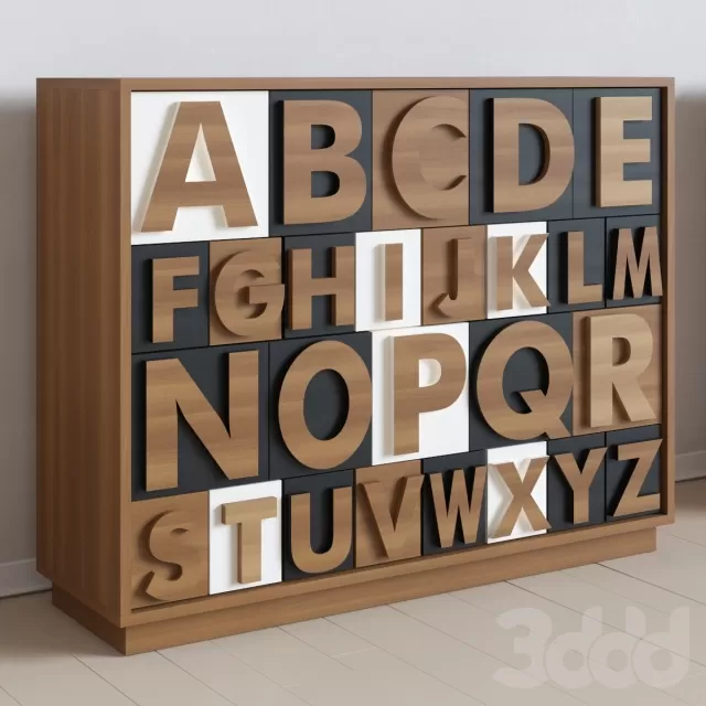 Комод Alphabeto Birch 2 – 233011