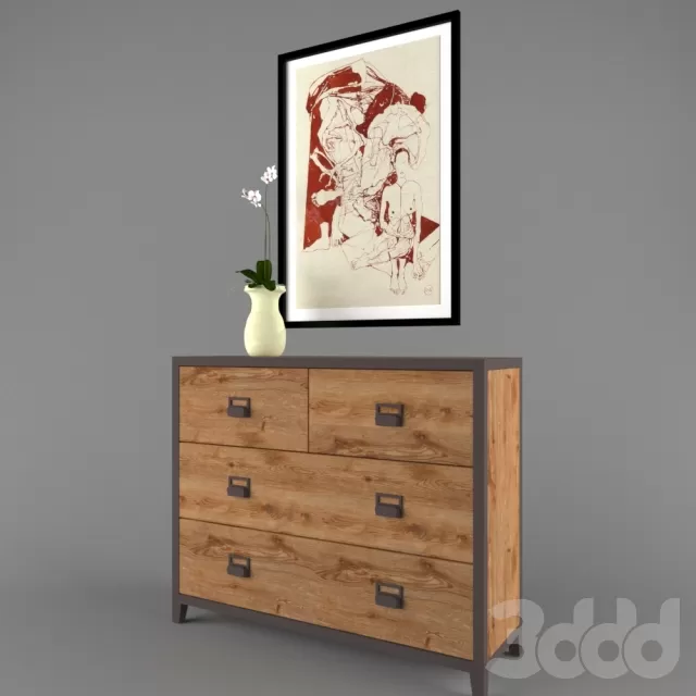 Комод Loft Industrial Iron – 233121