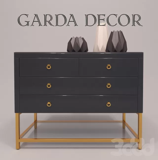 Комод стеклянный Garda Decor – 233227 Комод стеклянный Garda Decor – 233227