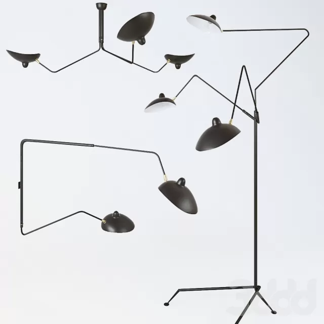 Комплект светильников (Serge Mouille) – 233279