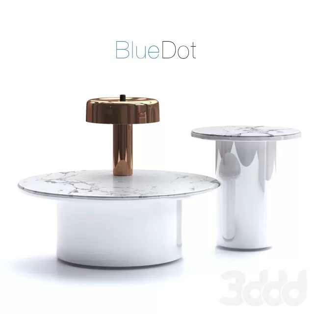 Кофейные столики и настольная лампа Blue Dot – 233499
