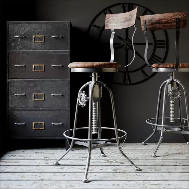 3DSKYMODEL – Chair – Stool – 1507