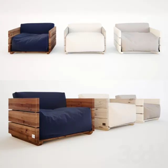 Кресло Wood с подушкой – 233837