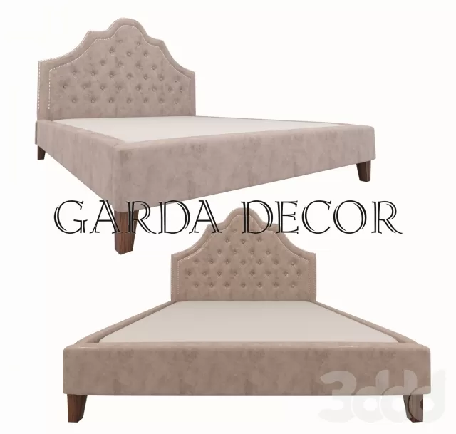 Кровать с мягким изголовьем – 234141