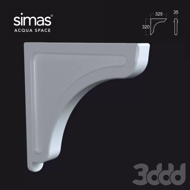 Кронштейн для умывальника simas – 234203