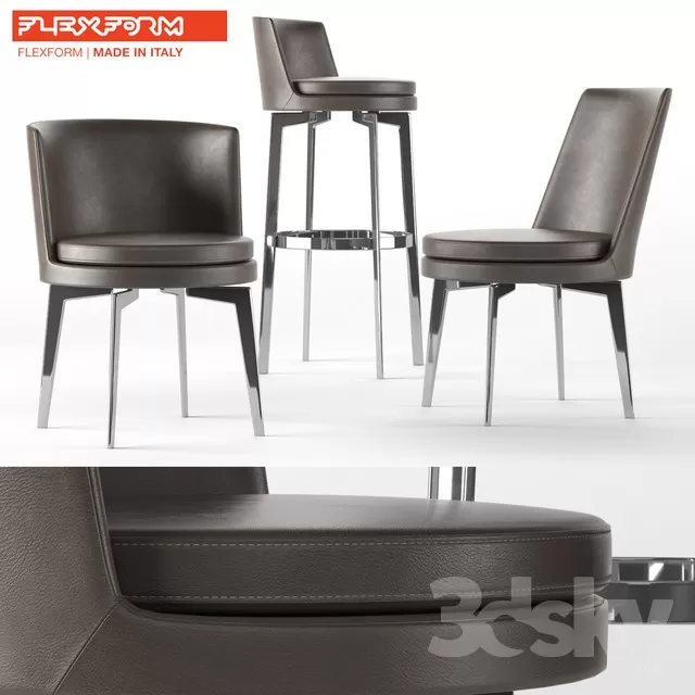 3DSKYMODEL – Chair – Stool – 1540
