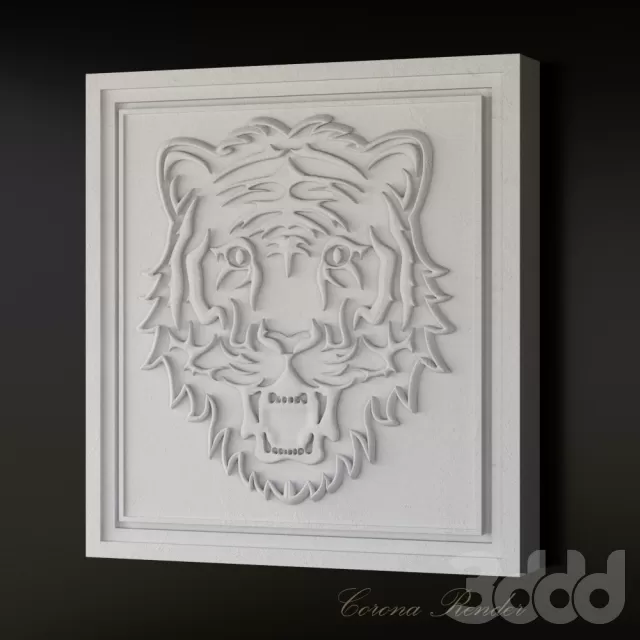 Лепнина тигр – 234523