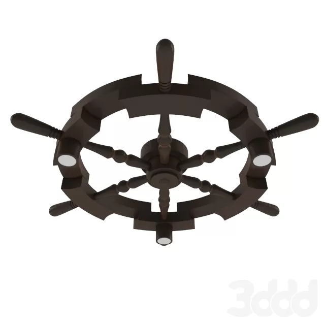 Люстра 3-х ламповая Штурвал 328 С потолочная светодиодная – 234625