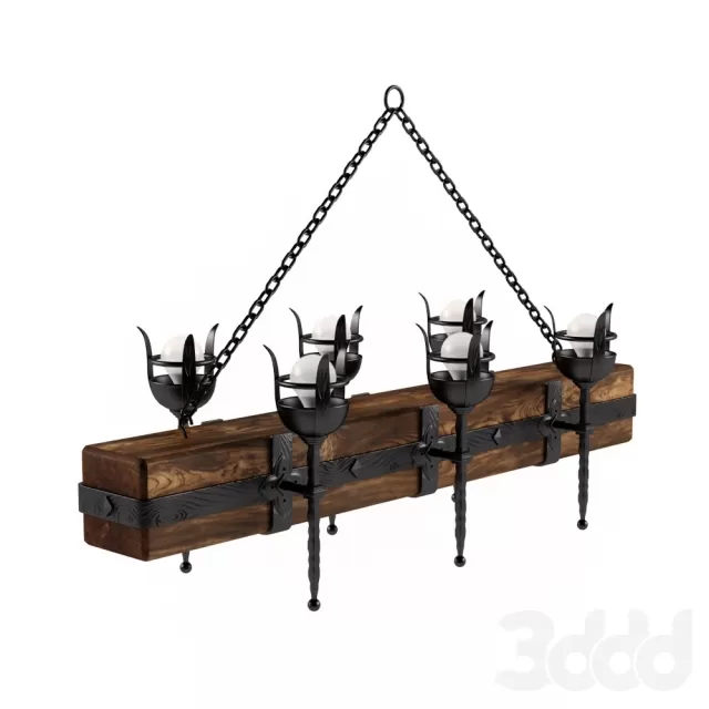 Люстра Длань.рф Бревно с факелами – 235129