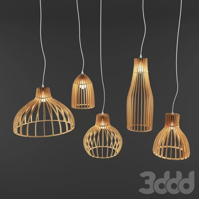 Люстра из дерева – 235143