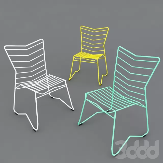 Металлический стул от Даниэля Лау – 235419