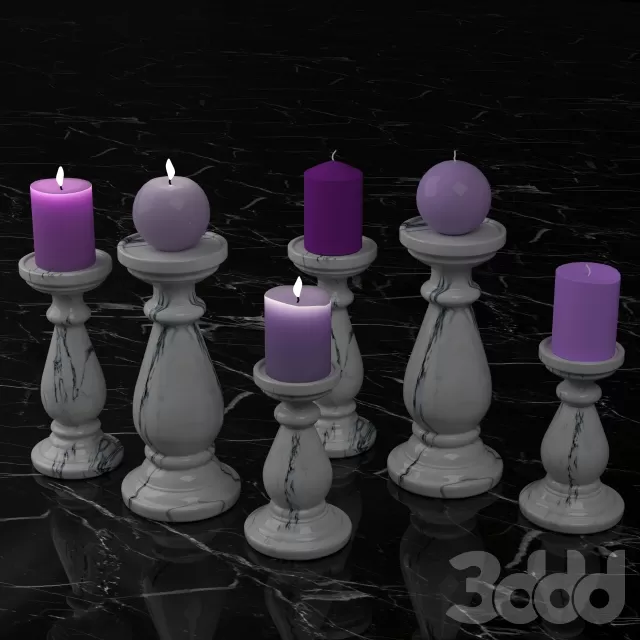 Мраморные подсвечники – 235611