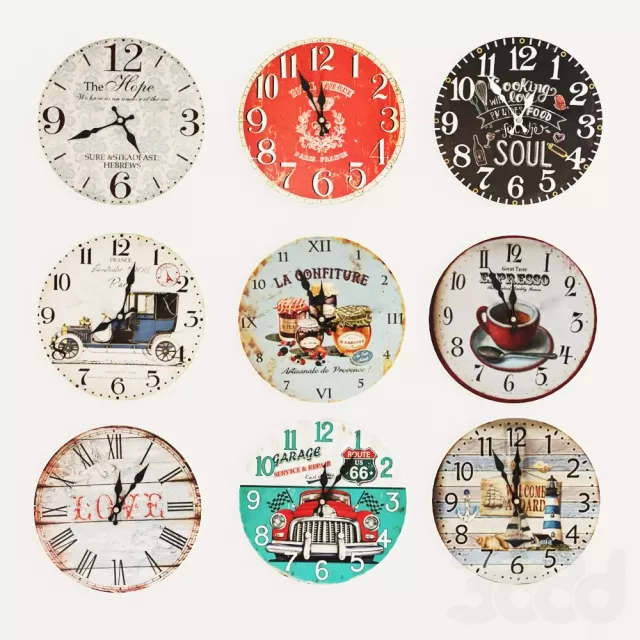 Набор декоративных часов – 235709