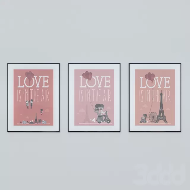 Набор постеров Love – 235829