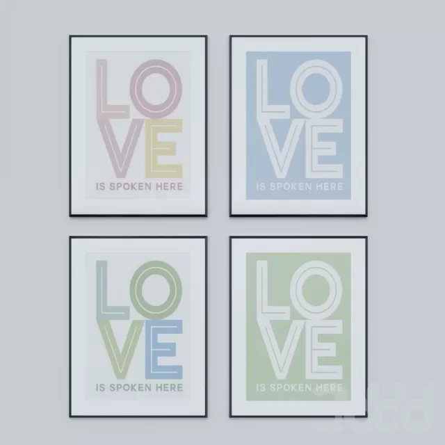 Набор постеров Love_3 – 235833