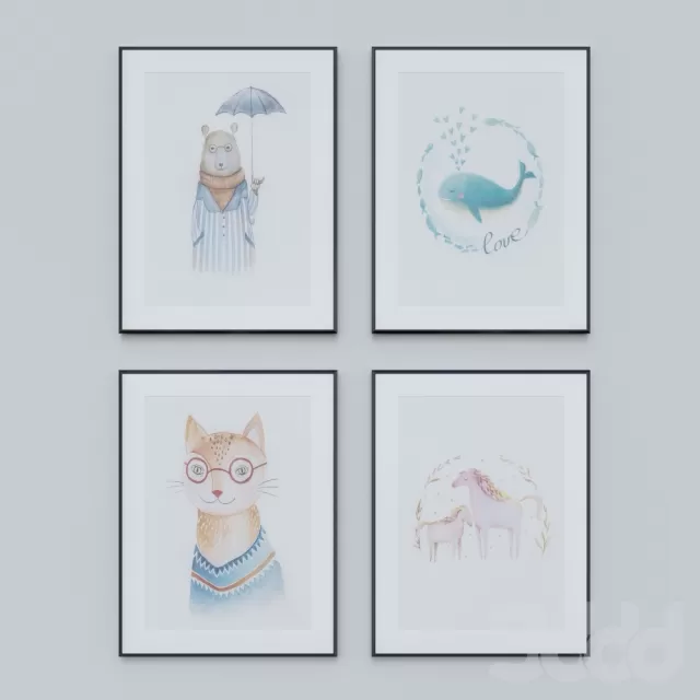 Набор постеров для детской – 235835