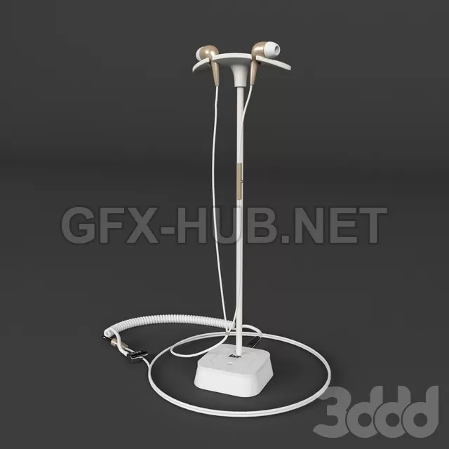 Наушники на пьедестале + obj (Vray+Corona) – 236203