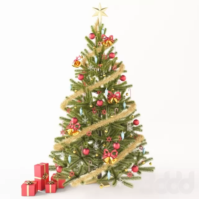 Новогодняя ёлка с подарками – 236229