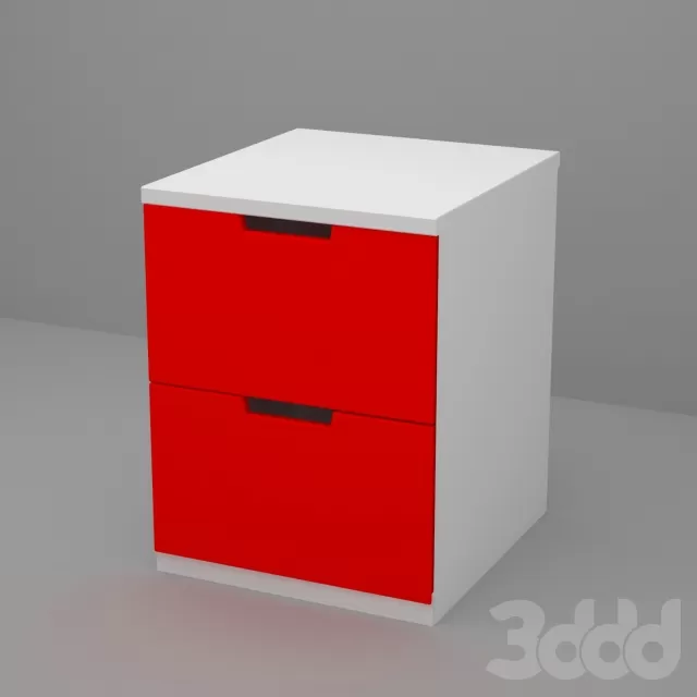 НОРДЛИ Комод с 2 ящиками – 236249