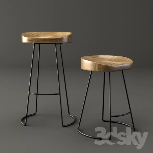 3DSKYMODEL – Chair – Stool – 1659