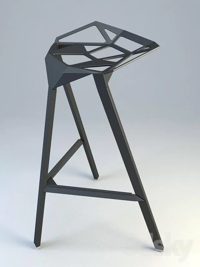 3DSKYMODEL – Chair – Stool – 1666