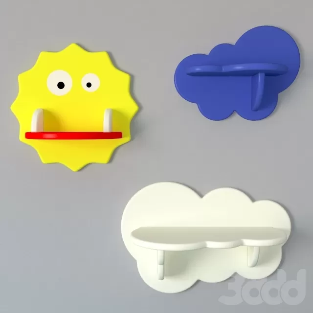 Полочки-облачки и полочка зубастик-солнышко. – 237127