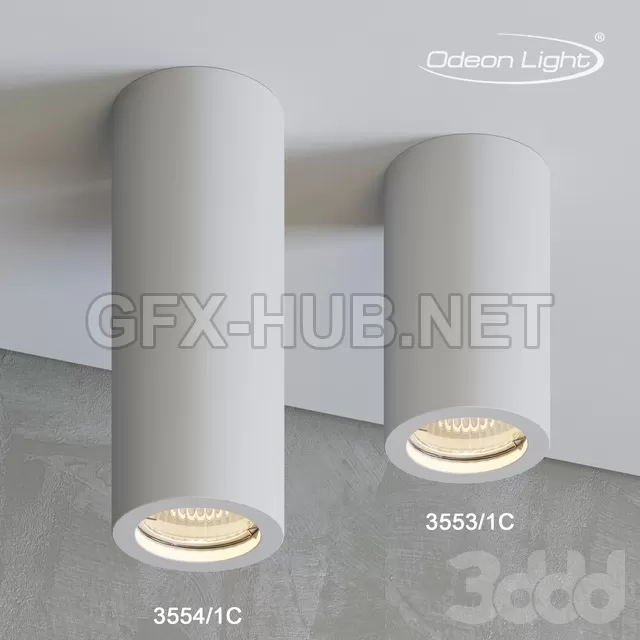 Потолочный накладной светильник ODEON LIGHT 3553 1C3554 1C GIPS – 237187