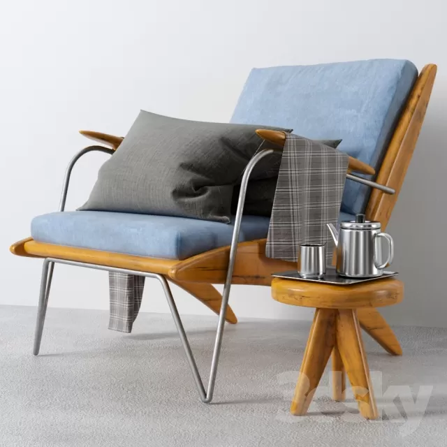 3DSKYMODEL – Chair – Stool – 1684