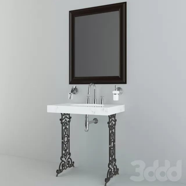 Раковина на кованных ногах – 237565