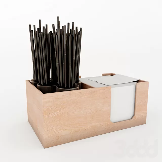 Салфетница с соломенками – 237809