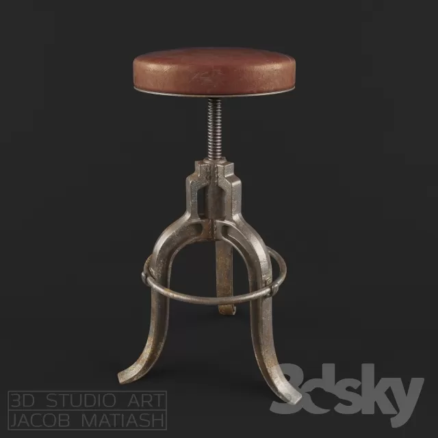 3DSKYMODEL – Chair – Stool – 1714