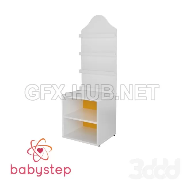 Стеллаж детский babystep Классика1110 для музыкальной библиотеки – 238467