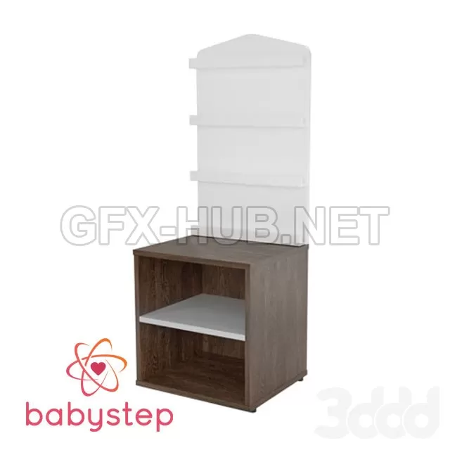 Стеллаж детский babystep Лофт1040 для музыкальной библиотеки – 238475