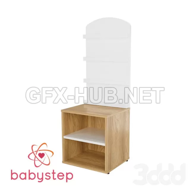 Стеллаж детский babystep Праздник1100 для музыкальной библиотеки – 238483