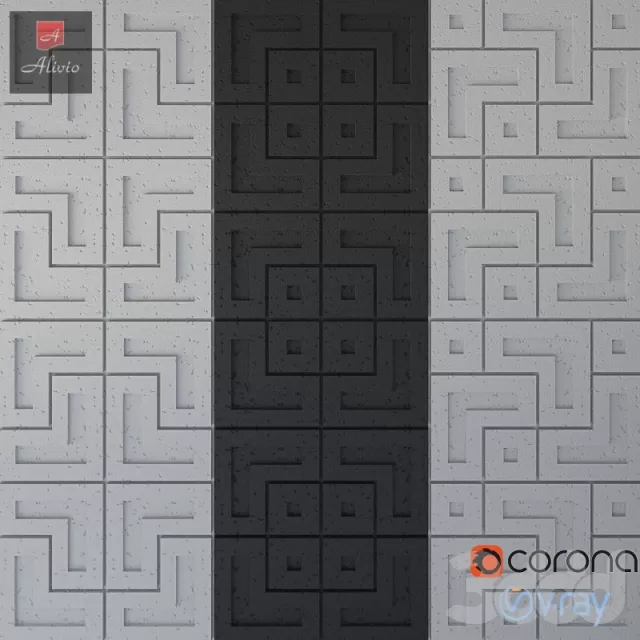 Стеновые 3D панели – 238559