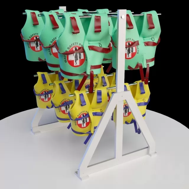 Стойка с плавательными жилетами – 238579