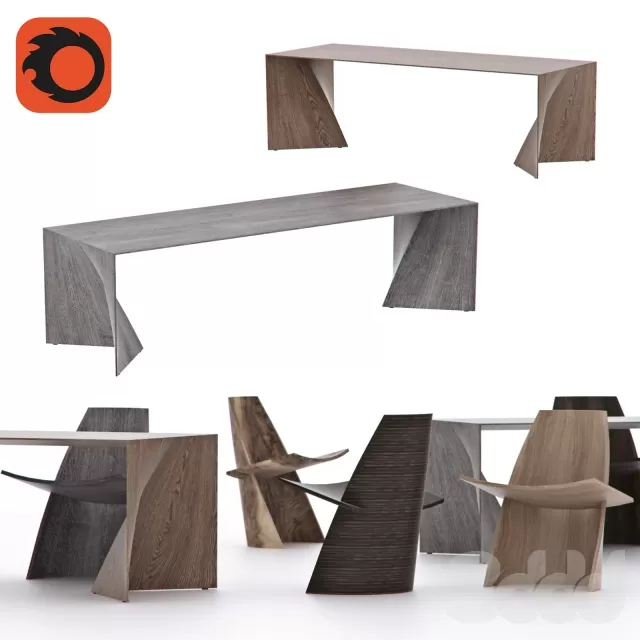 Стол и стул Iperbole Emmemobili – 238763