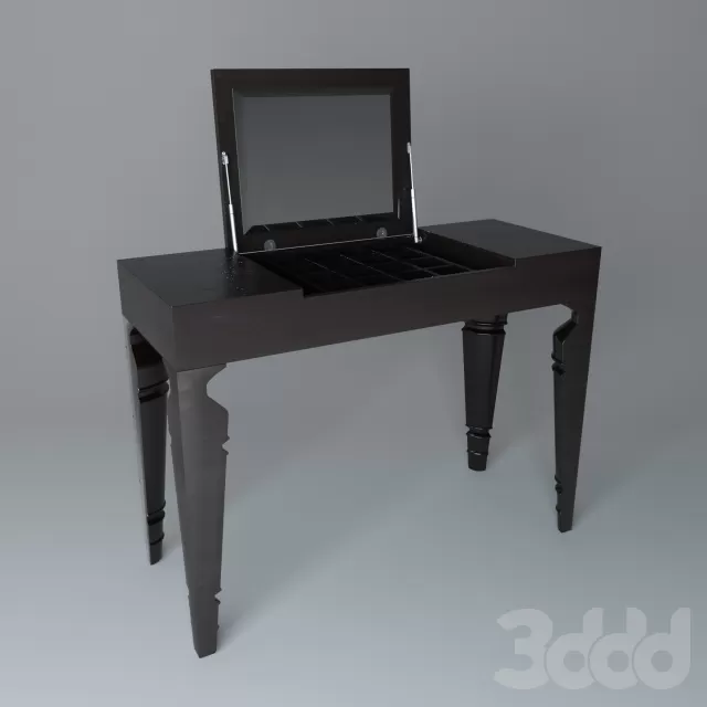 Туалетный столик с зеркалом Julie Black Two – 239673