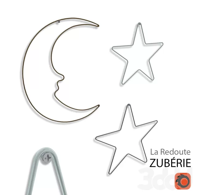 Украшение декоративное на стенуZUBÉRIE (3 шт.) – 239905