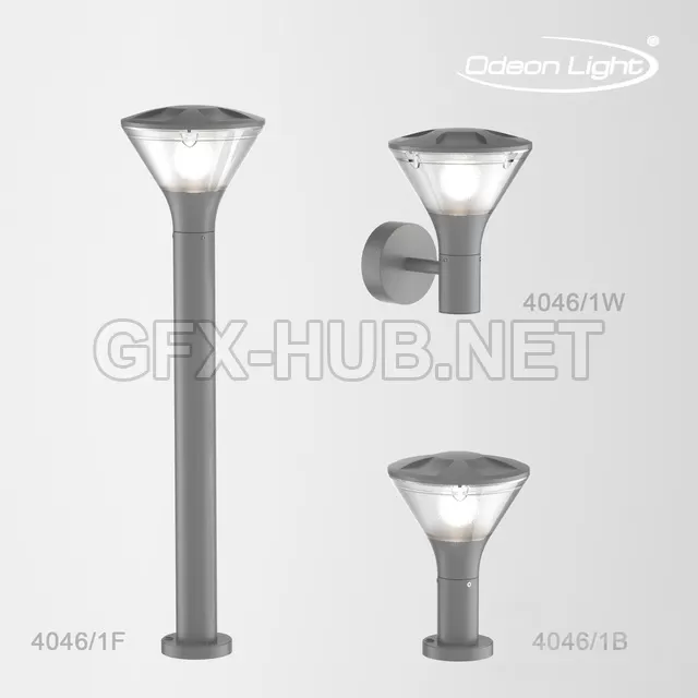 Уличные светильники ODEON LIGHT 4046 1B4046 1F4046 1W LENAR – 239925