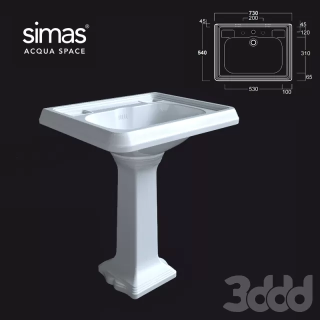 Умывальник simas AR_844-AR_805 ОМ – 239981