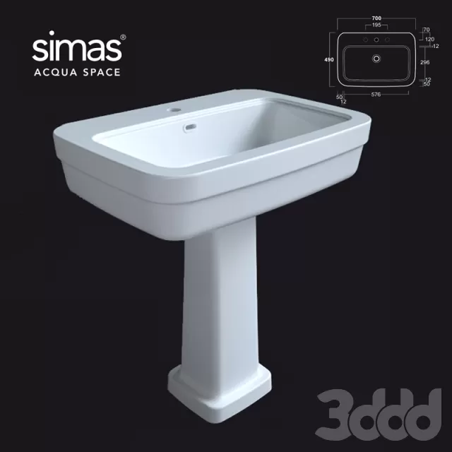 Умывальник simas EVO11_EVO03 – 239993