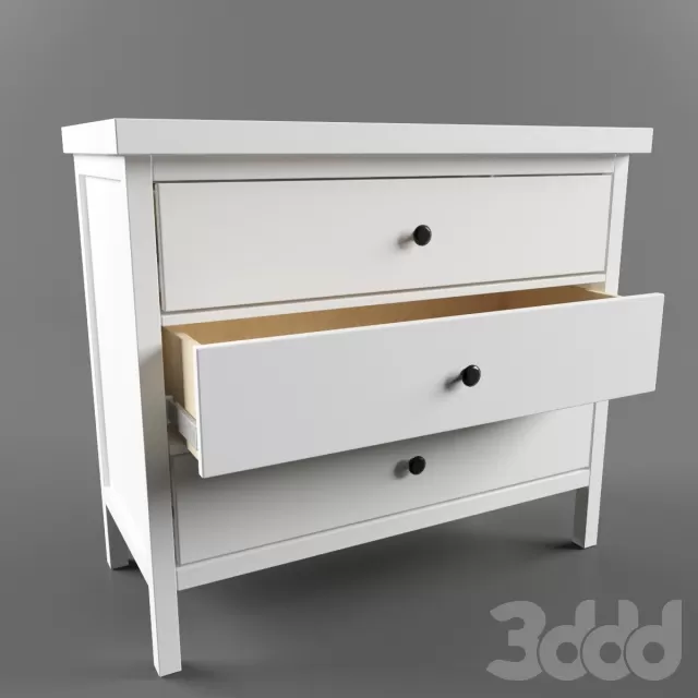 ХЕМНЭС Комод с 3 ящикамибелый – 240129