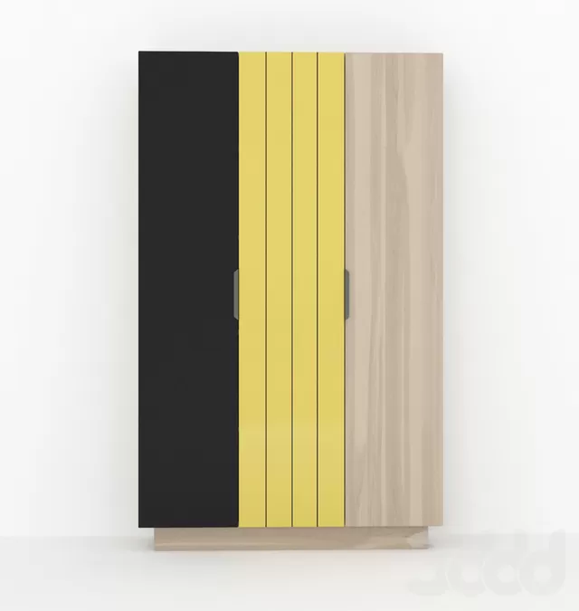 Шкаф 3-дверный Граффити HOFF – 240351