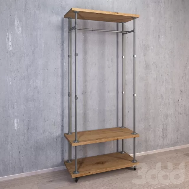 Шкаф открытый из водопроводных труб Фэрбанкс – 240467