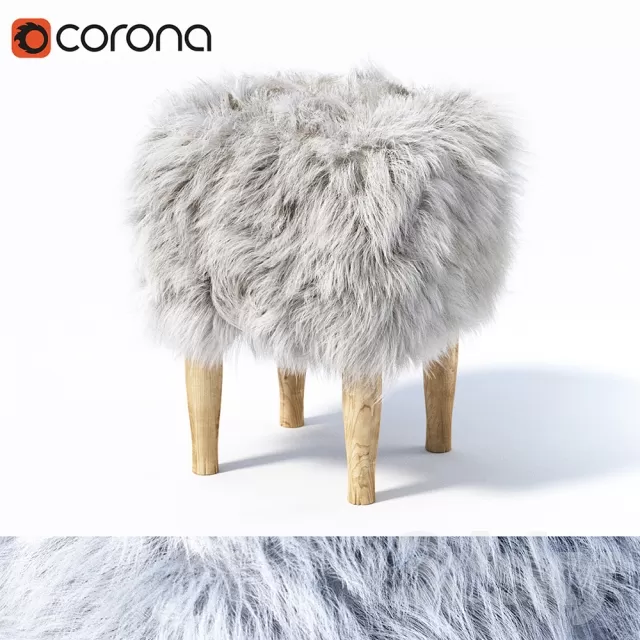 3DSKYMODEL – Chair – Stool – 1844