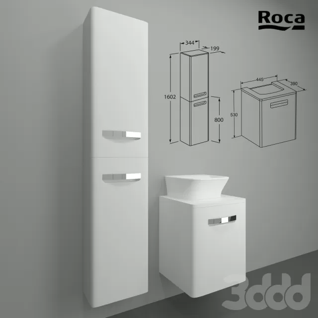 шкаф-колонна и модуль Roca The Gap – 240487