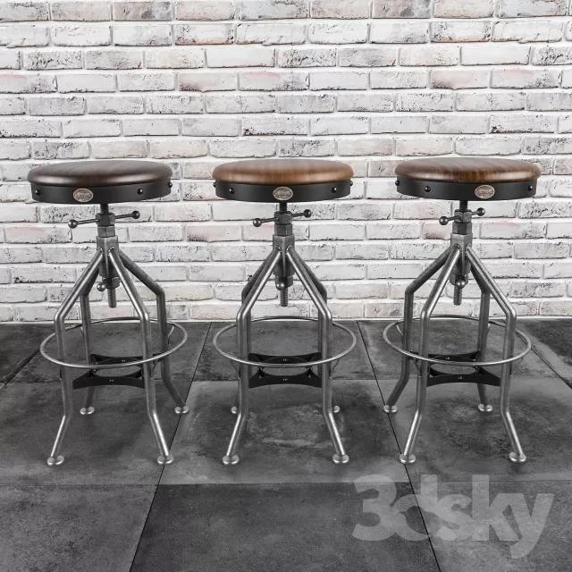 3DSKYMODEL – Chair – Stool – 1845