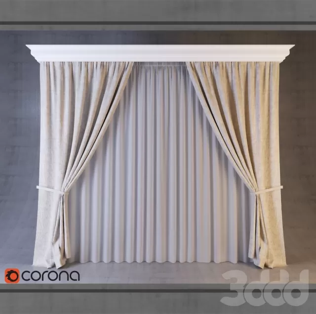 Штора с тюлью – 240571
