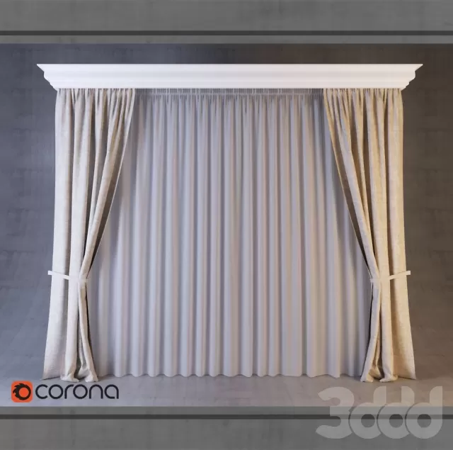 Штора с тюлью 1 – 240573
